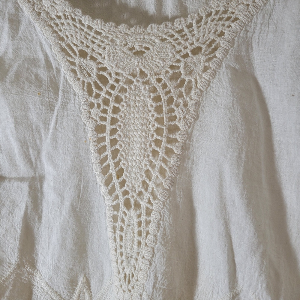 Cirana Lacey 100% Cotton  Blouse 3/4 Sleeve - Picture 3 of 7